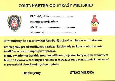 Żółta kartka od strażników. Ale za co?