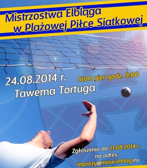 Zostań mistrzem Elbląga w siatkówce plażowej