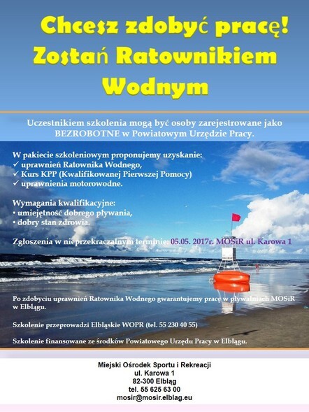 Zostań ratownikiem wodnym i zdobądź pracę