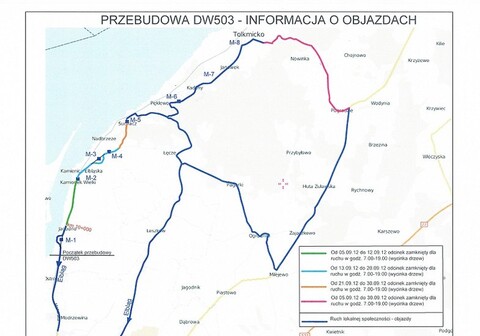 Objazdy na drodze 503