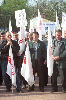 Pikietowali związkowcy