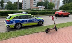 Pijany 16-latek na hulajnodze jechał ulicą pod prąd