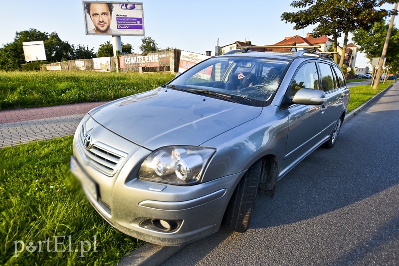 Potrącenie rowerzystki na Płk. Dąbka
