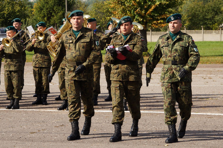 Pożegnanie sztandaru 16. Batalionu Zaopatrzenia