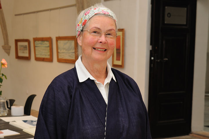 Marie Luise Salden uczy elblążan drzeworytu