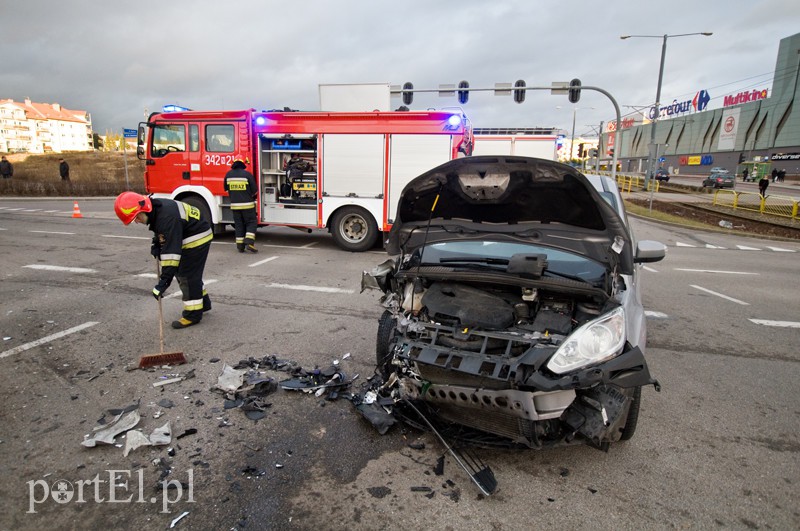  Kolizja z ciężarówką na Ogólnej