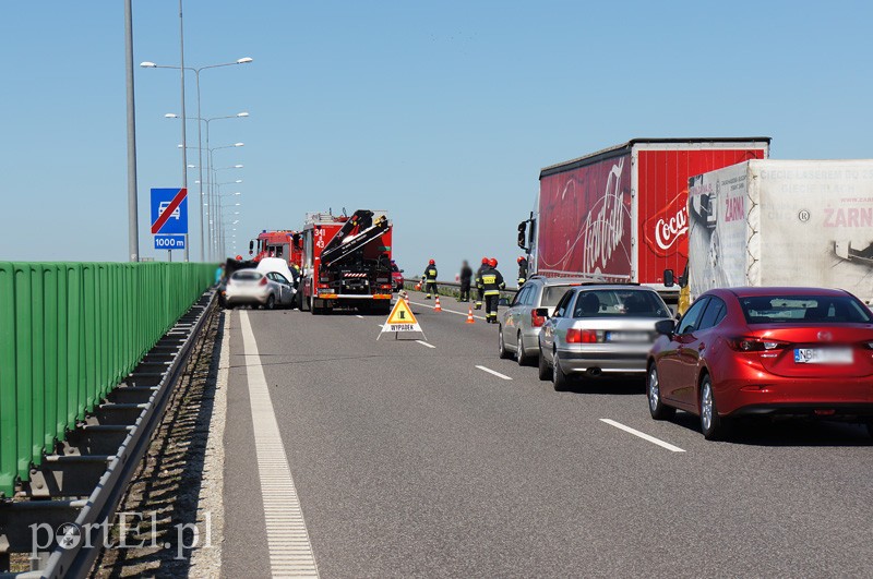Wypadek na obwodnicy: dwie osoby ranne