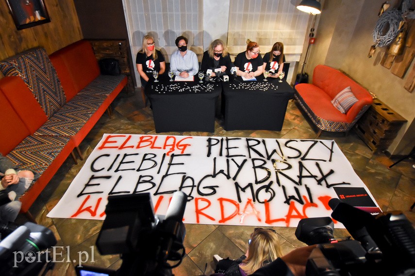 Kolejny protest w Elblągu, tym razem z udziałem Marty Lempart