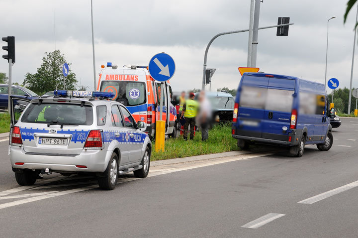 Groźna kolizja na skrzyżowaniu