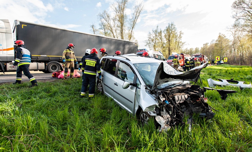 Wypadek w Karczowiskach. Droga nr 22 zablokowana