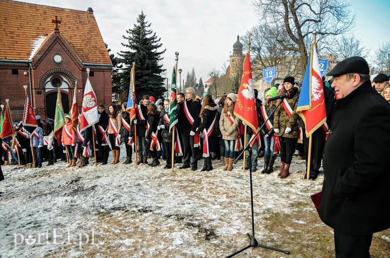 Odsłonięcie tablicy pamiątkowej na Obelisku Romualda Traugutta