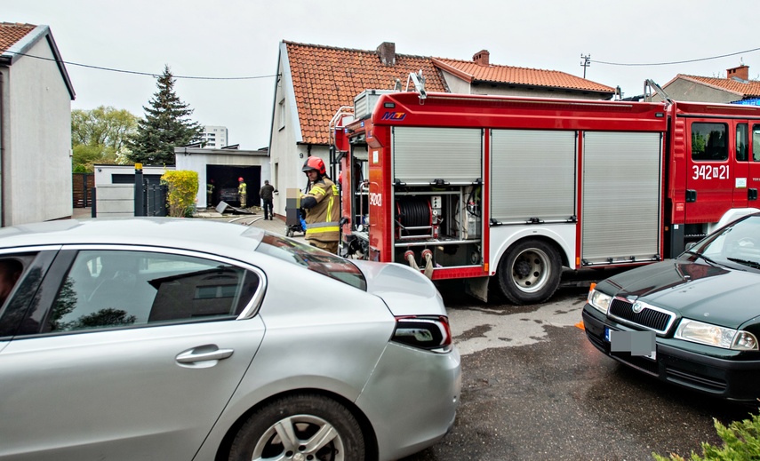 Pożar garażu na ul. Lubelskiej