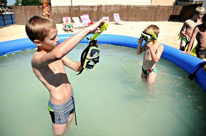 Plaża i basen ...na Bulwarze