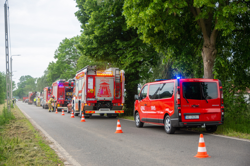 Wypadek w Raczkach Elbląskich