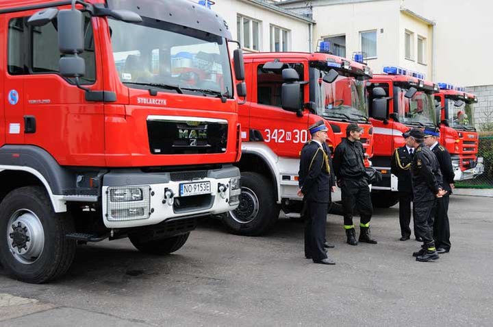 Przekazanie nowych pojazdów ratowniczo-gaśniczych