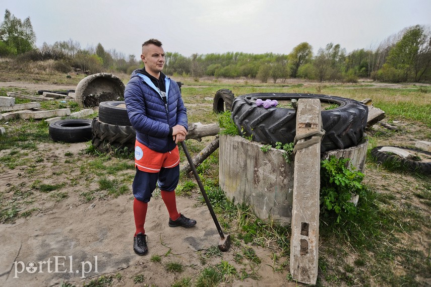 Adrian Durma trenuje na Modrzewinie