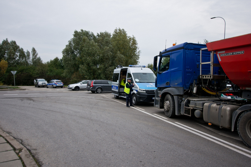 Trasa Unii Europejskiej zablokowana