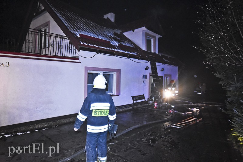 Pożar poddasza w Dąbrowie