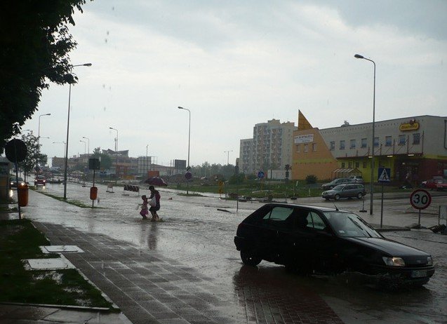 Ulewa nad Elblągiem (1)