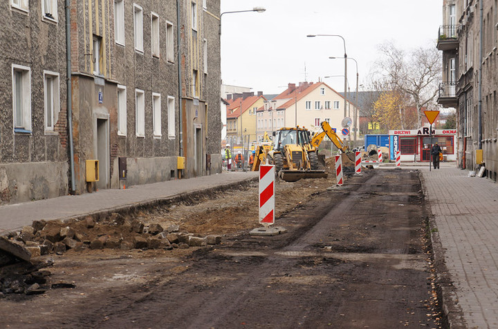 Prace w rejonie ulic: Malborska, Fabryczna i Zagonowa