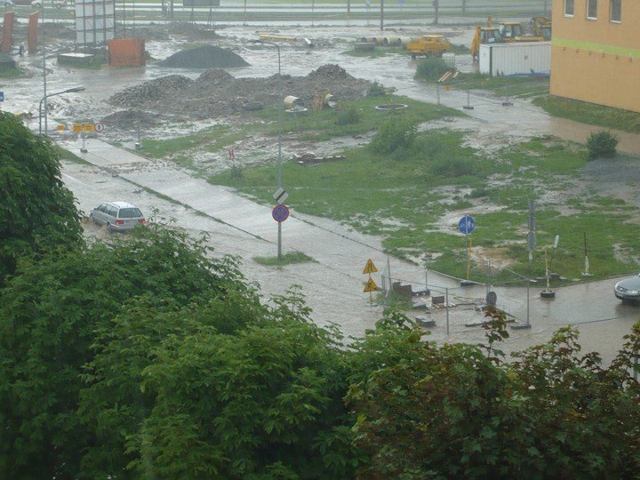 Ulewa nad Elblągiem (1)