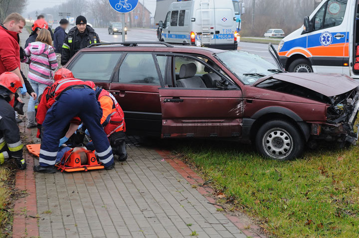 Wypadek w Kazimierzowie: 7-latek w szpitalu