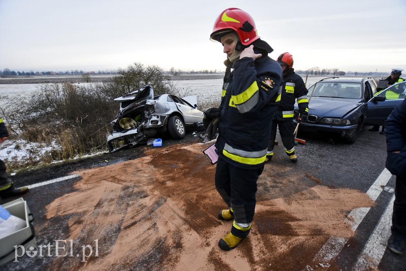 Wypadek audi z bmw na DK 22