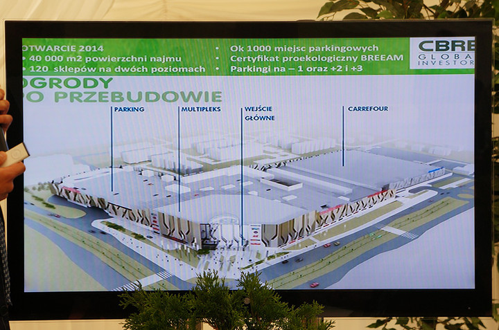 Wmurowanie kamienia węgielnego pod CH Ogrody