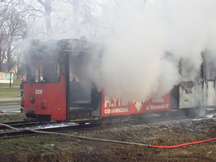 Pożar tramwaju