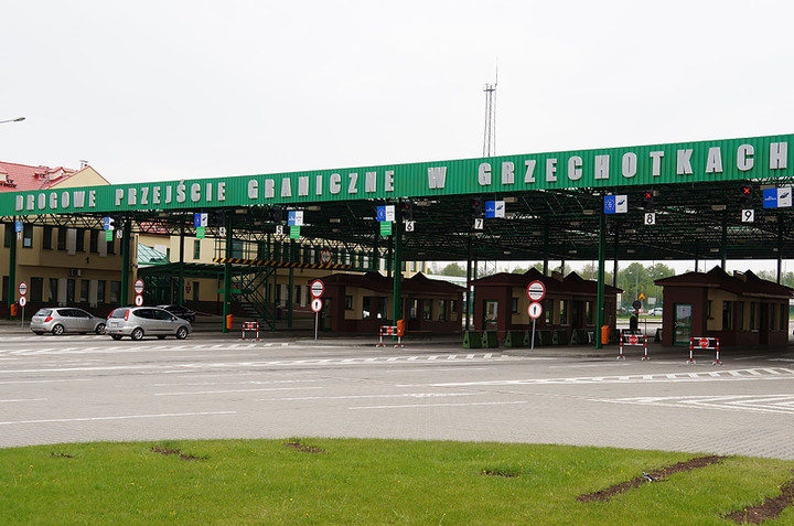 Protest na przejściu granicznym w Grzechotkach