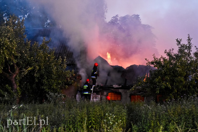 Pożar domu w Karczowiskach Górnych
