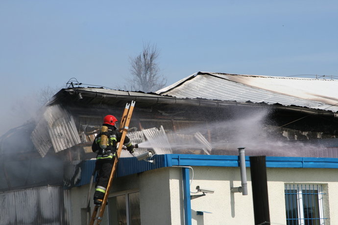 Pożar lakierni