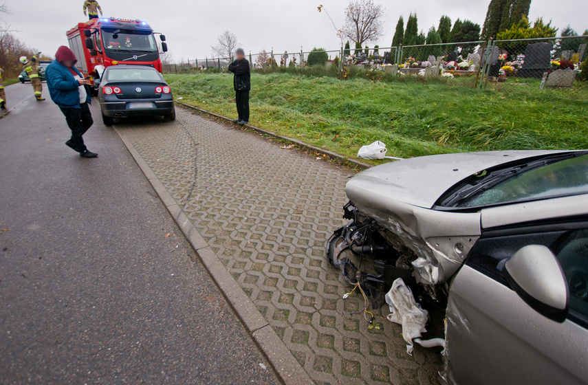 Potrącenie na Browarnej i kolizja w Milejewie