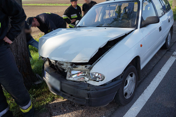 Wypadek przed Jegłownikiem: jedna osoba ranna