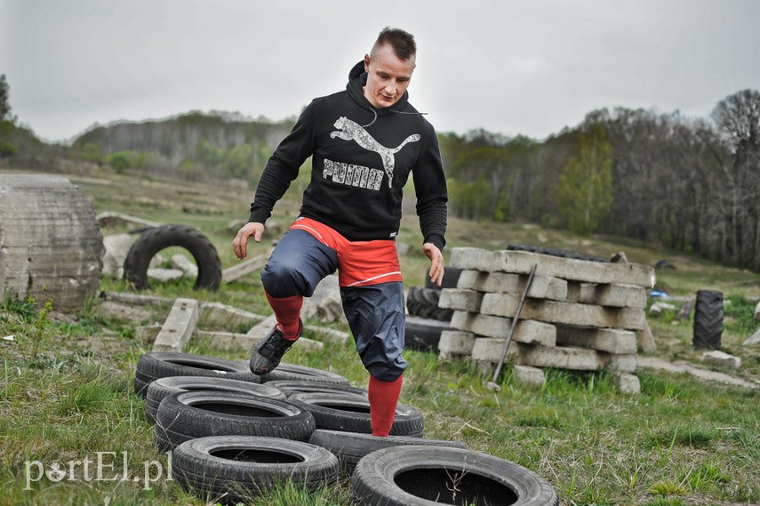 Adrian Durma trenuje na Modrzewinie