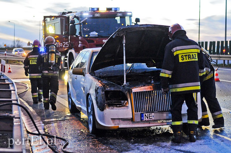  Na obwodnicy płonął rolls-royce