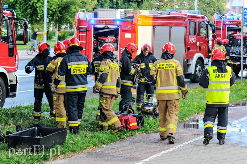 Niebezpieczna substancja wyciekła w pralni