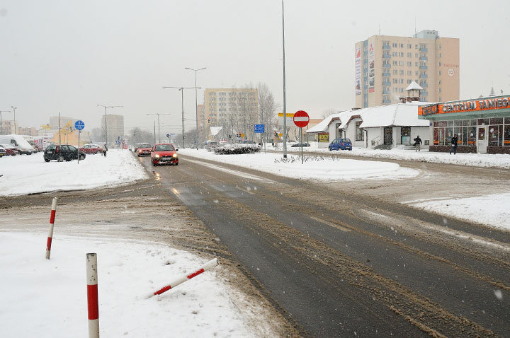 Sypnęło śniegiem