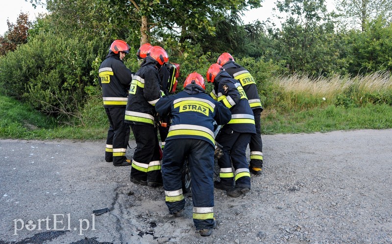  Wypadek z udziałem motocyklisty na drodze 509