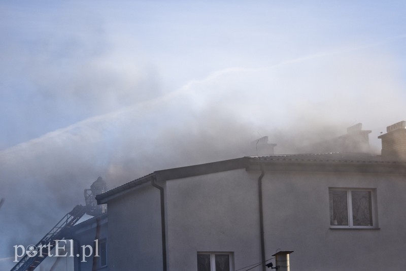 Pożar poddasza budynku przy ul. Dojazdowej