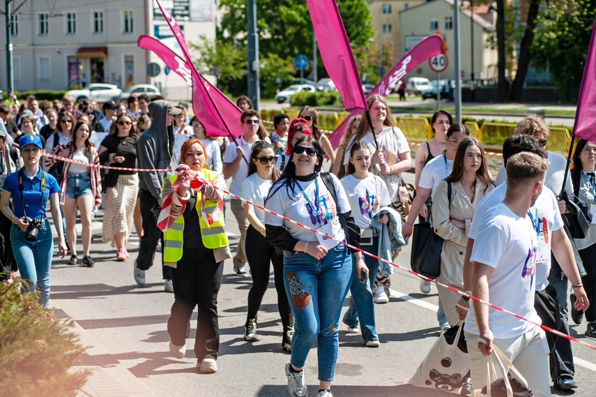 Studenci z kluczami miasta