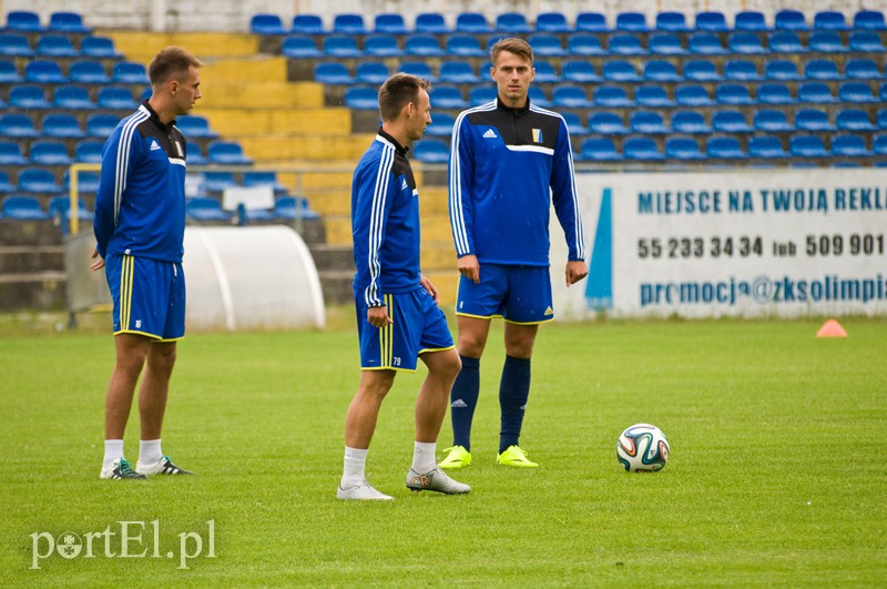 Pierwszy trening Olimpii