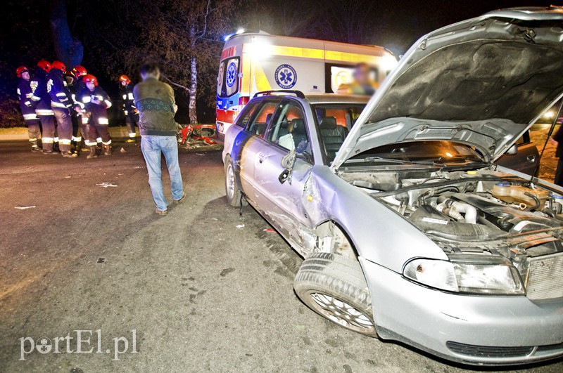  Skuter zderzył się z audi