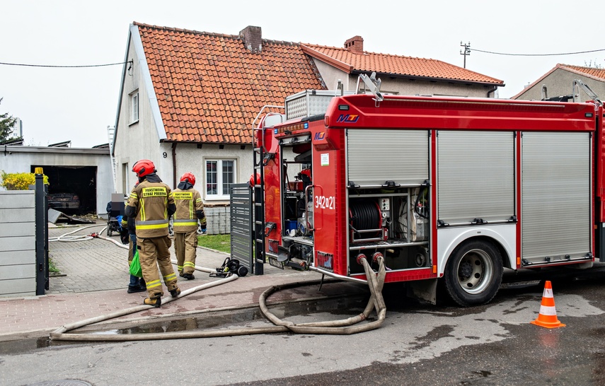 Pożar garażu na ul. Lubelskiej
