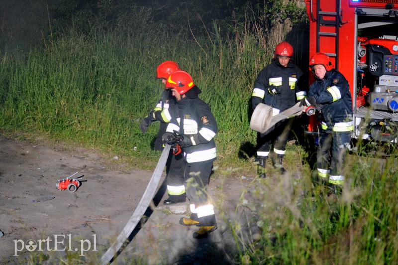 Pożar dzikiego wysypiska