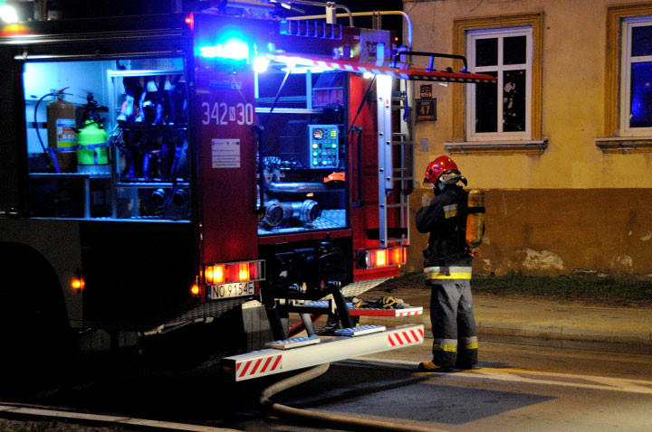 Pożar na Browarnej: prawdopodobnie podpalenie