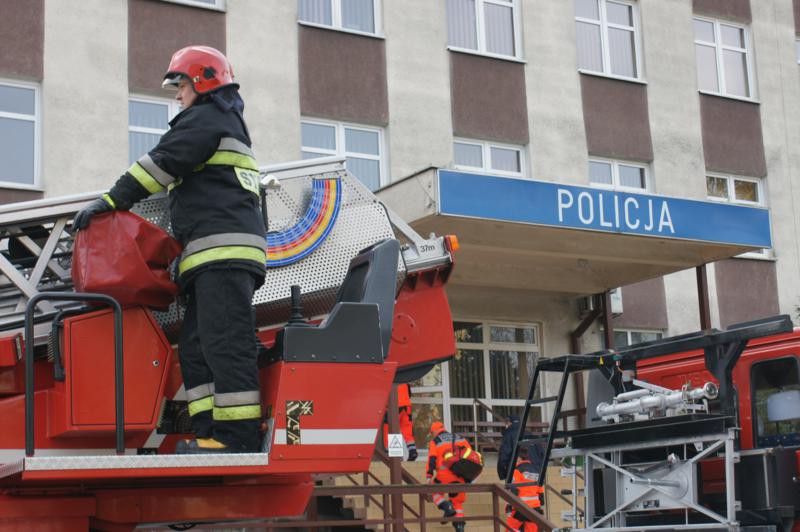 Płomień zajął arsenał, czyli jak ćwiczyli policjanci