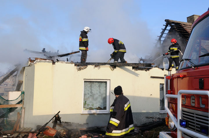 Stalewo: pożar budynku mieszkalnego