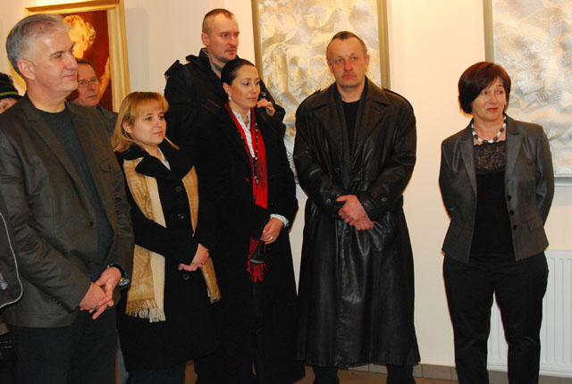 Portret sercem malowany