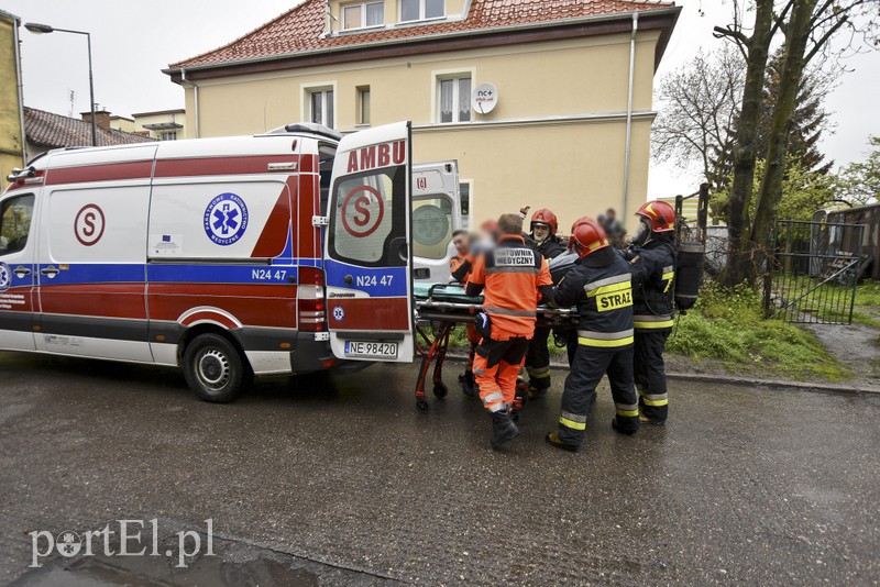 Pożar na Stefczyka, jedna osoba poszkodowana
